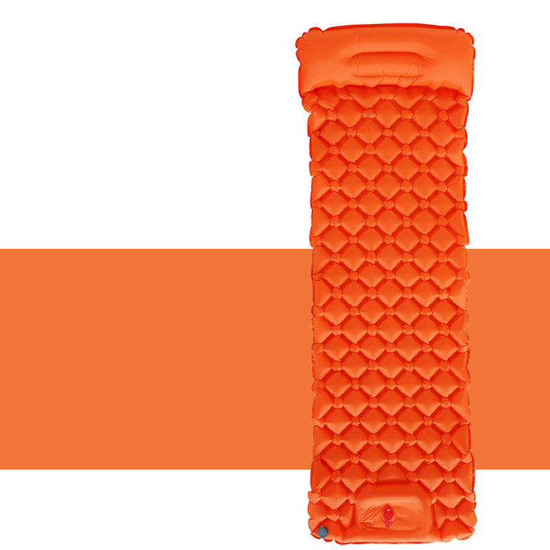 Outdoor Inflatable Sleeping Pad – Camping Mattress with Built-in Pillow