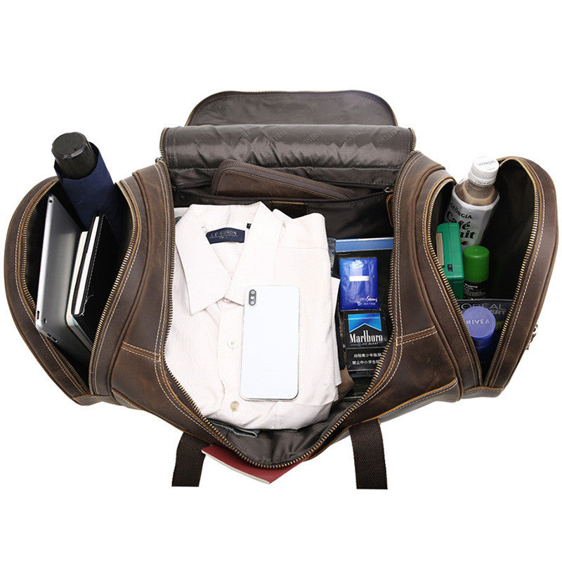 Retro Cruiser – Leather Men’s Travel & Gym Bag