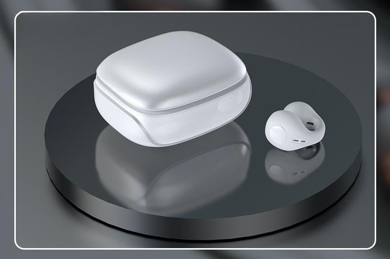 Neues Clip Sports Bluetooth-Headset JX80 Schwarz, TWS-Technologie, ohrschonendes, kabelloses Headset mit Gaskonduktion, das nicht im Ohr sitzt und die Ohren nicht reizt