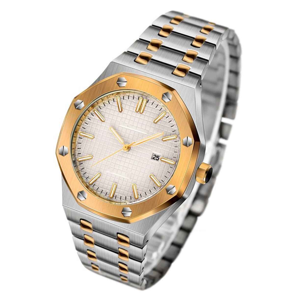 NeoTime™ Men’s Stainless Steel Watch – Elegant Minimalism