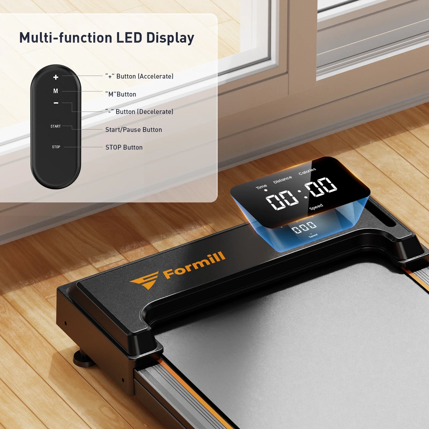 Formill Treadmill for Home Fitness – EU Warehouse | 3 Styles | Foldable, Incline & Handrail | Low Noise & Shock Absorption