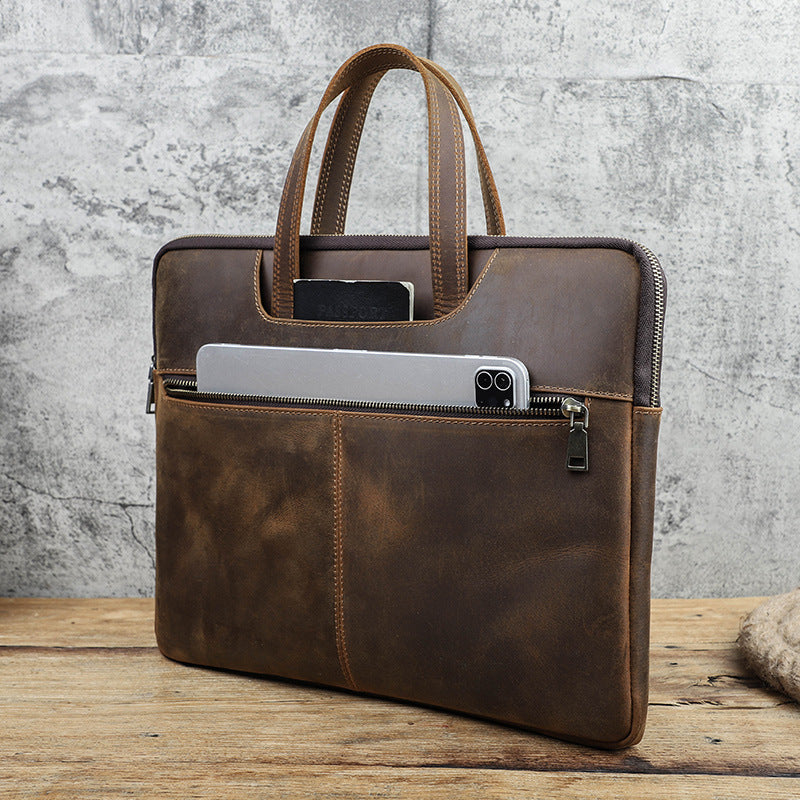 Retro Leather Laptop Bag