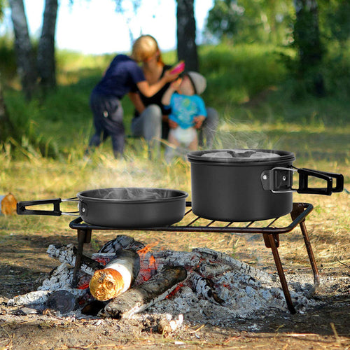 Compact Camping Cookware & Dining Set for Outdoor Adventures