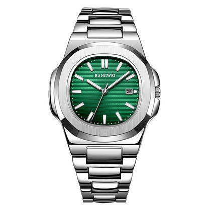 Stilvolle, leuchtende und wasserdichte Herrenuhr