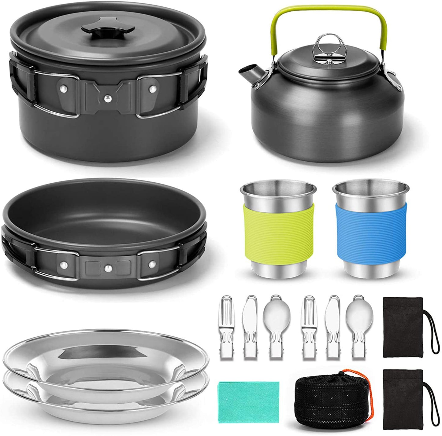 Compact Camping Cookware & Dining Set for Outdoor Adventures