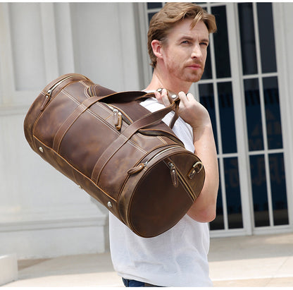 Retro Cruiser – Leather Men’s Travel & Gym Bag