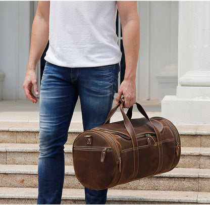 Retro Cruiser – Leather Men’s Travel & Gym Bag