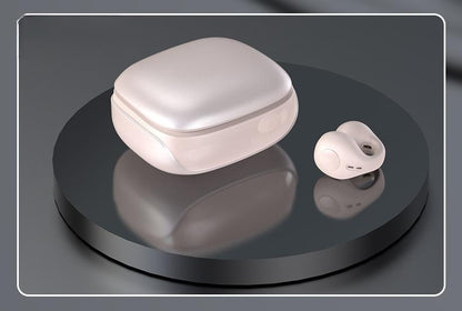 Neues Clip Sports Bluetooth-Headset JX80 Schwarz, TWS-Technologie, ohrschonendes, kabelloses Headset mit Gaskonduktion, das nicht im Ohr sitzt und die Ohren nicht reizt