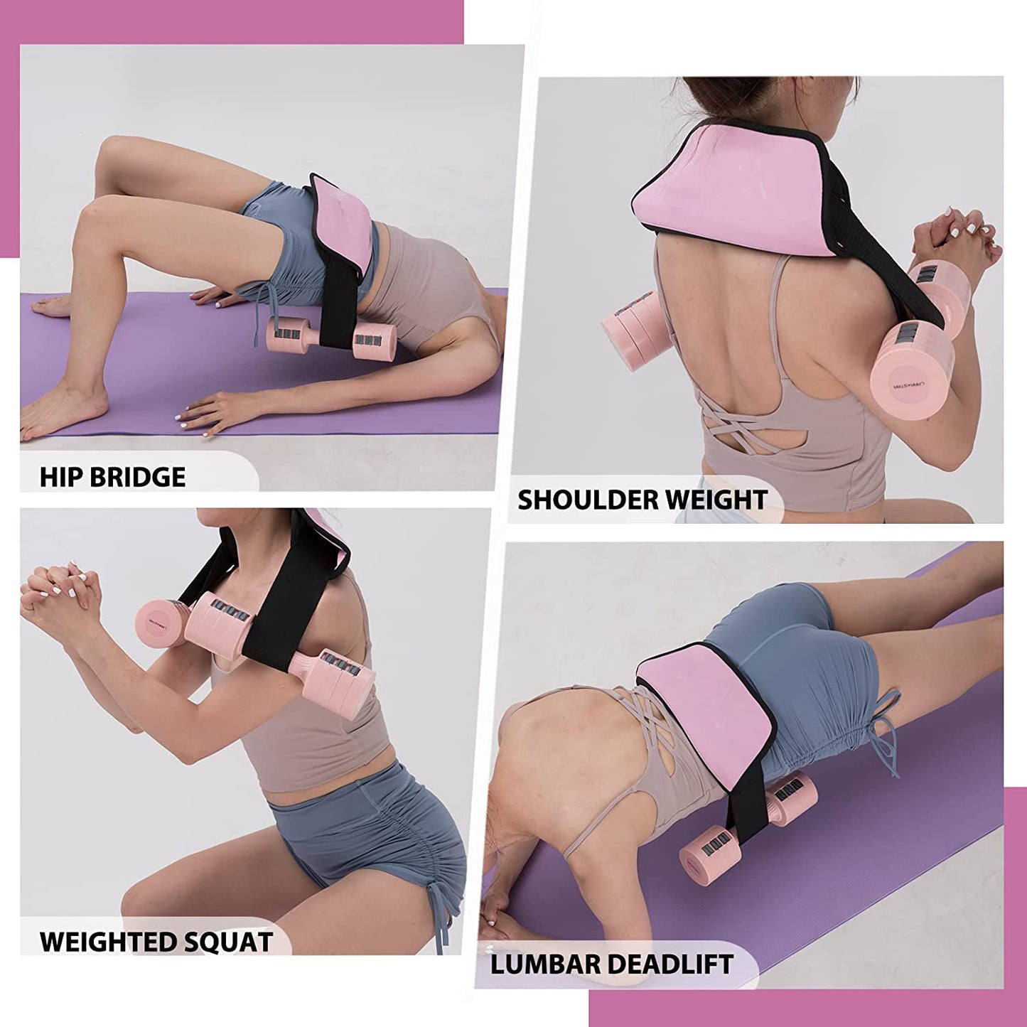 Hip Thrust Belt & Glute Bridge Pad