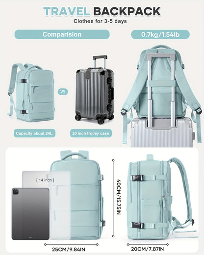 Rugtas Lichtgewicht - Handbagage met Schoenenvak & Grote Capaciteit”