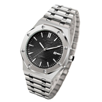 NeoTime™ Men’s Stainless Steel Watch – Elegant Minimalism