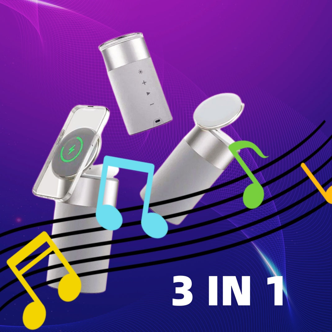 3-in-1 Multifunktions-Ladegerät mit Bluetooth-Funktion
