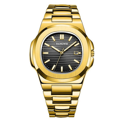 Stilvolle, leuchtende und wasserdichte Herrenuhr