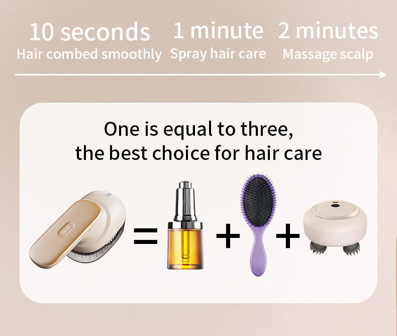 Kopfhautmassagebürste mit Ölaufguss