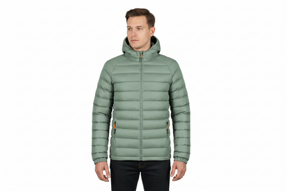 PackEase™ Hooded Jacket – packs small, wears warm.