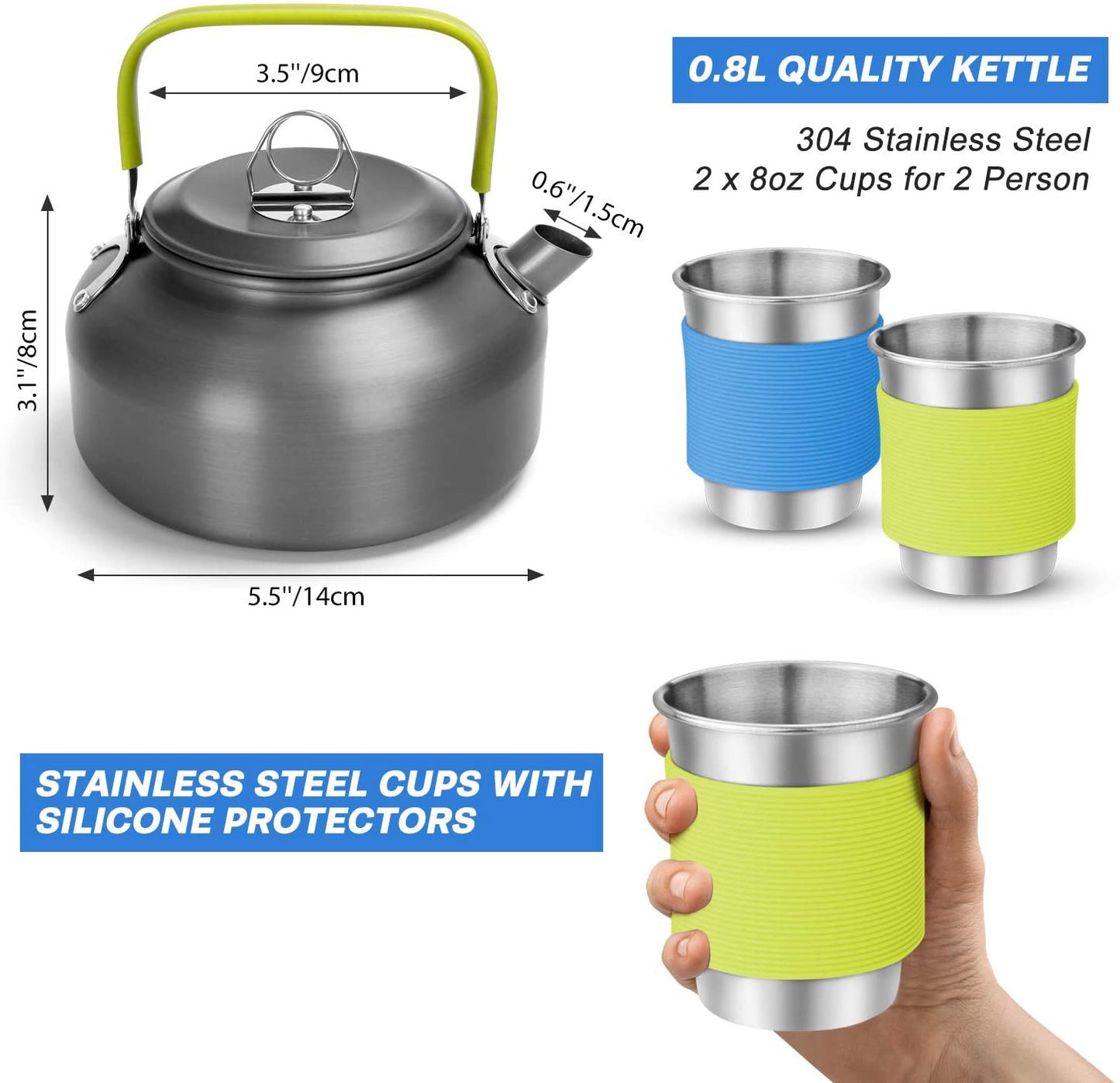 Compact Camping Cookware & Dining Set for Outdoor Adventures
