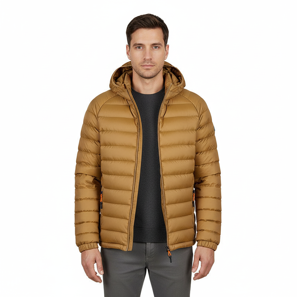 PackEase™ Hooded Jacket – packs small, wears warm.