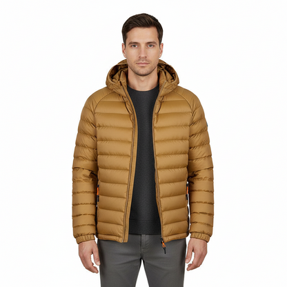 PackEase™ Hooded Jacket – packs small, wears warm.