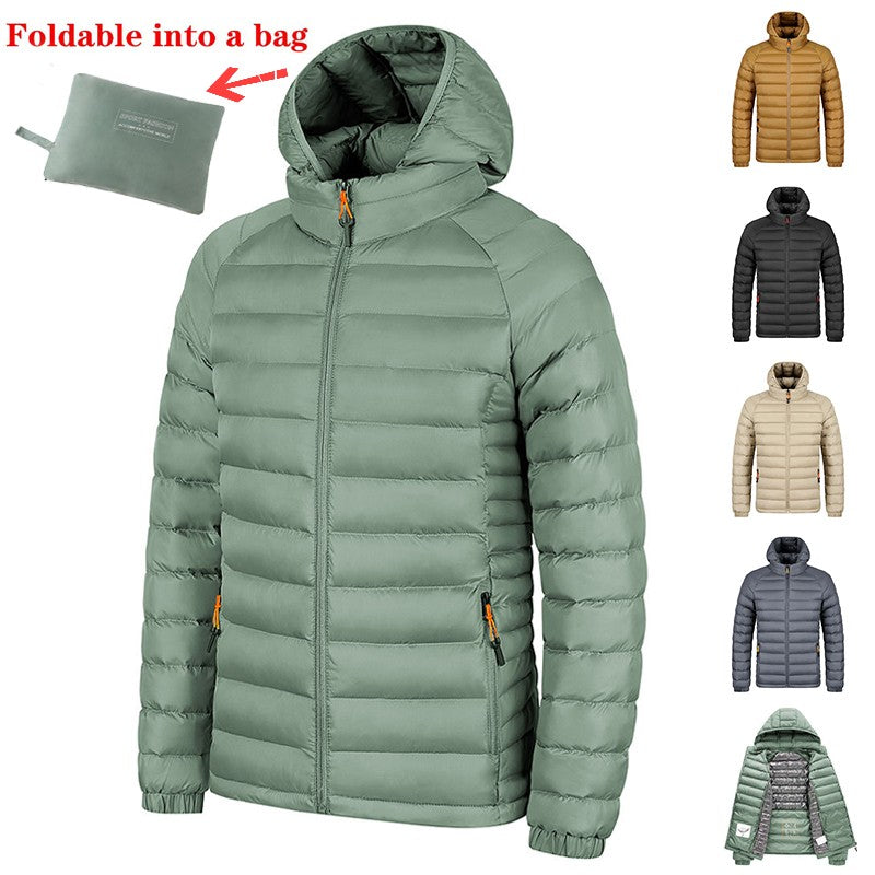 PackEase™ Hooded Jacket – packs small, wears warm.