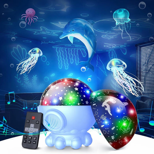 Octopus Starry Sky Jellyfish Projector Lamp