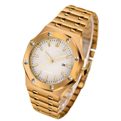 NeoTime™ Men’s Stainless Steel Watch – Elegant Minimalism