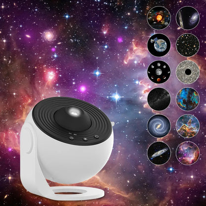 Galaxy Projector Nachtlampje – 360° Draaibare Sterrenhemel Lamp voor Kinderkamer.