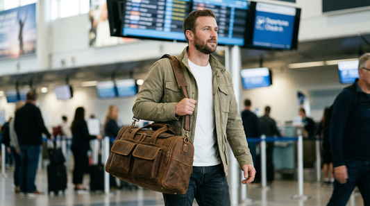 IronHide™ - Leather Travel Bag