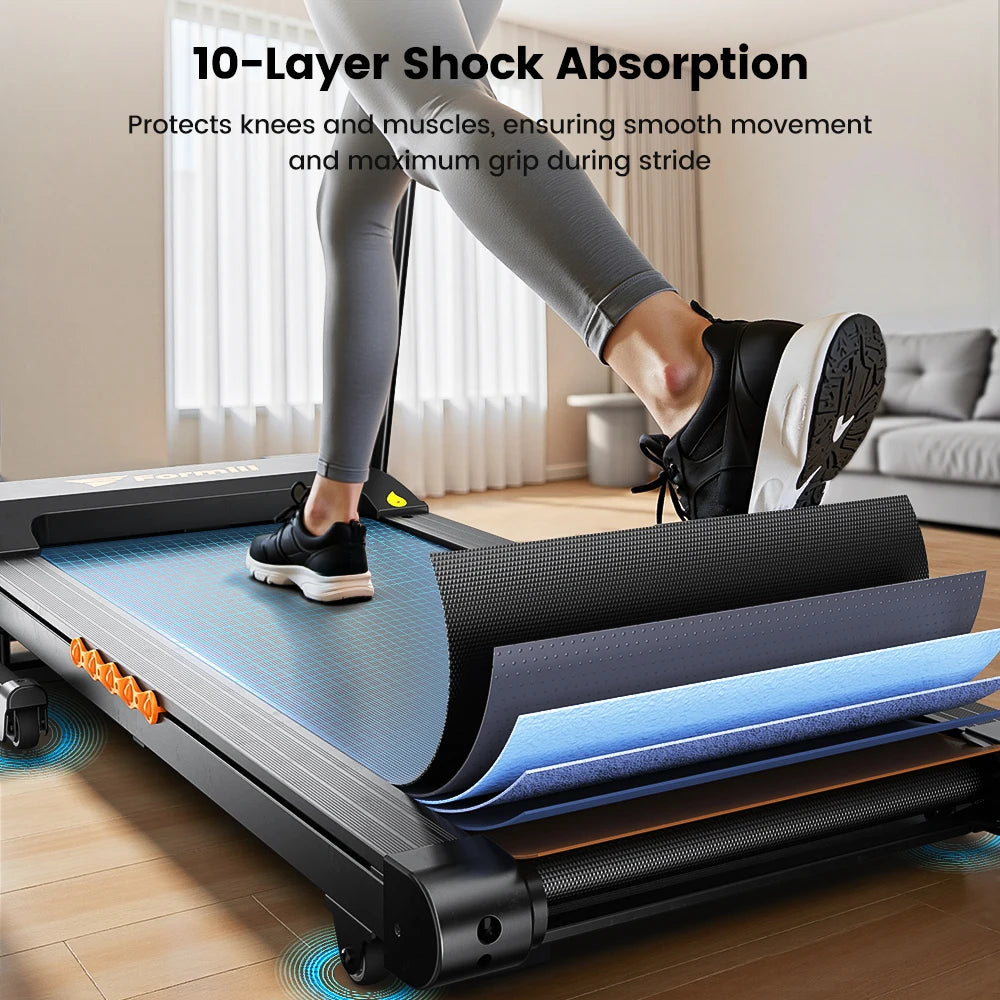Formill Treadmill for Home Fitness – EU Warehouse | 3 Styles | Foldable, Incline & Handrail | Low Noise & Shock Absorption
