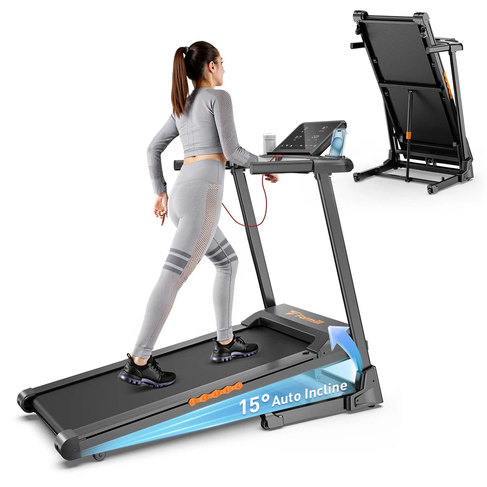 Formill Treadmill for Home Fitness – EU Warehouse | 3 Styles | Foldable, Incline & Handrail | Low Noise & Shock Absorption
