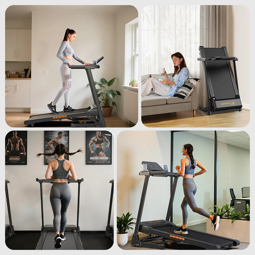 Formill Treadmill for Home Fitness – EU Warehouse | 3 Styles | Foldable, Incline & Handrail | Low Noise & Shock Absorption