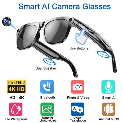 Xiaomi GPT100MP AI Smart Glasses – 4K Ultra HD Camera, Bluetooth, Spraakassistent & Live Vertaling