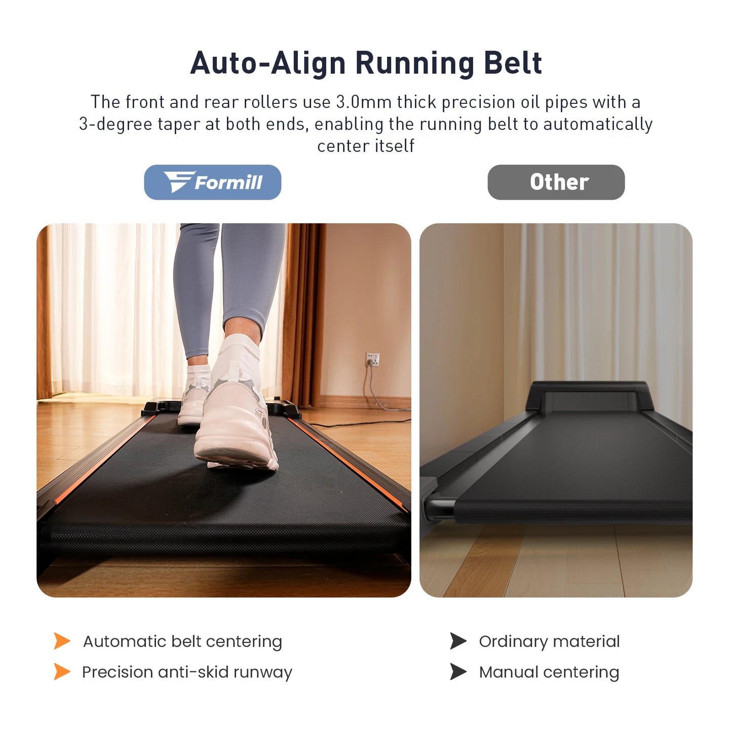 Formill Treadmill for Home Fitness – EU Warehouse | 3 Styles | Foldable, Incline & Handrail | Low Noise & Shock Absorption