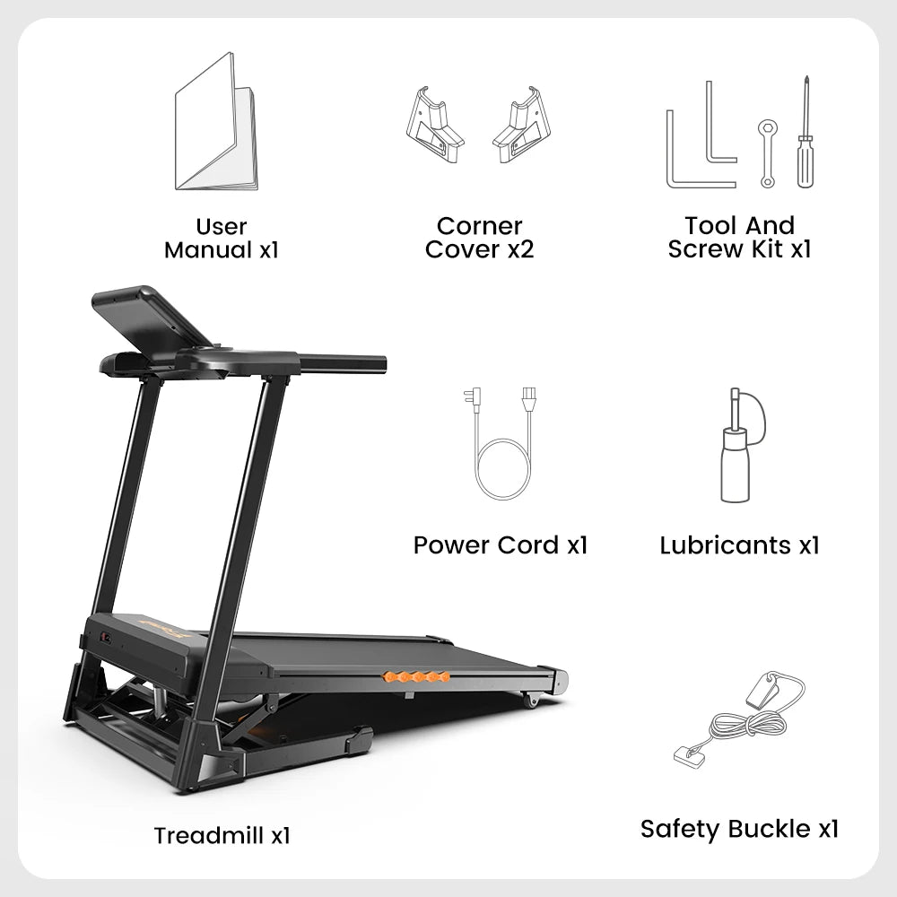 Formill Treadmill for Home Fitness – EU Warehouse | 3 Styles | Foldable, Incline & Handrail | Low Noise & Shock Absorption
