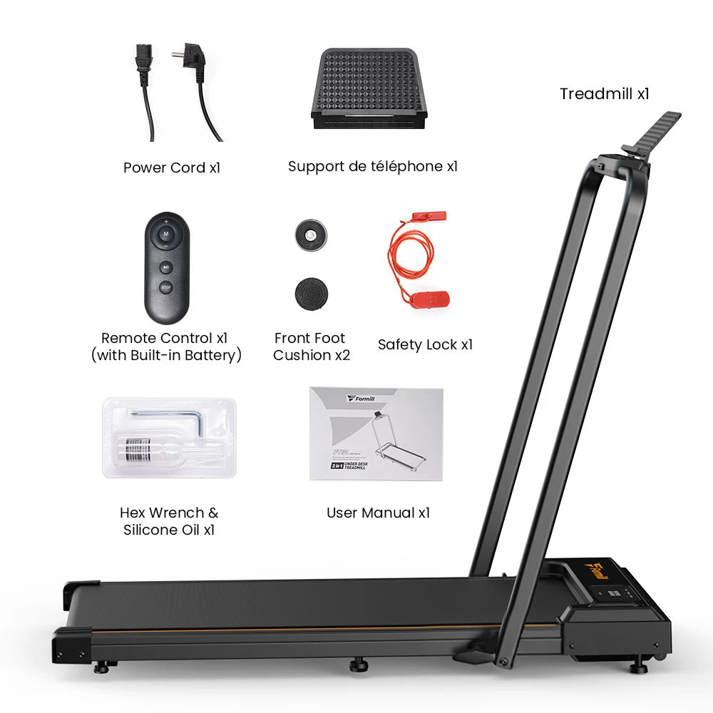 Formill Treadmill for Home Fitness – EU Warehouse | 3 Styles | Foldable, Incline & Handrail | Low Noise & Shock Absorption