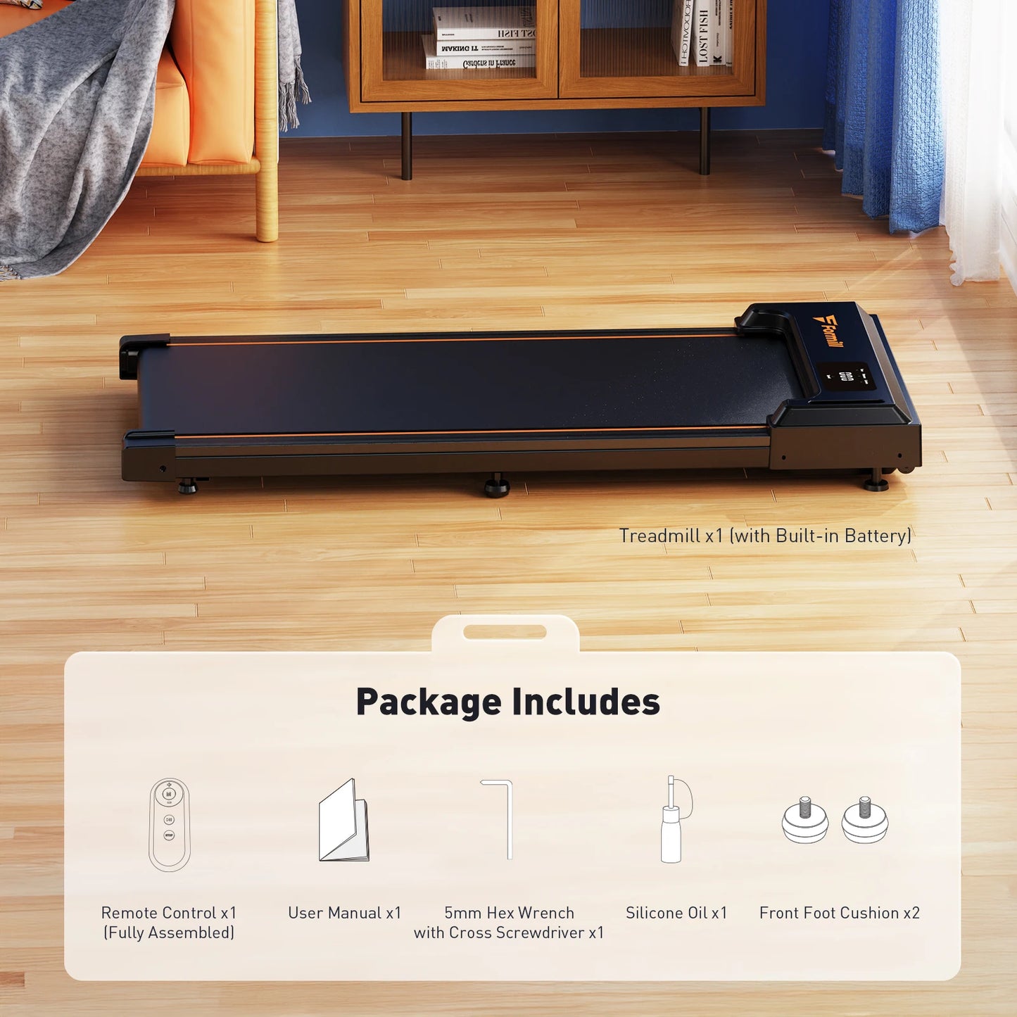 Formill Treadmill for Home Fitness – EU Warehouse | 3 Styles | Foldable, Incline & Handrail | Low Noise & Shock Absorption