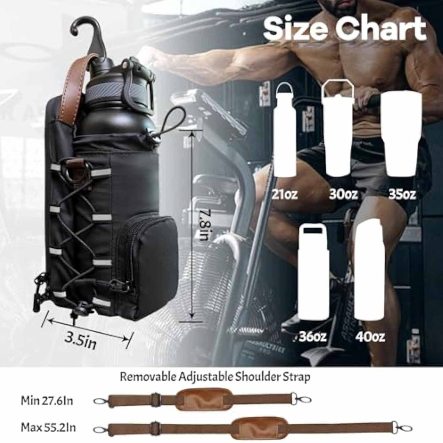 Waterproof Gym Water Bottle Rack Fitness Portable Weekend Fitness Sports Bag