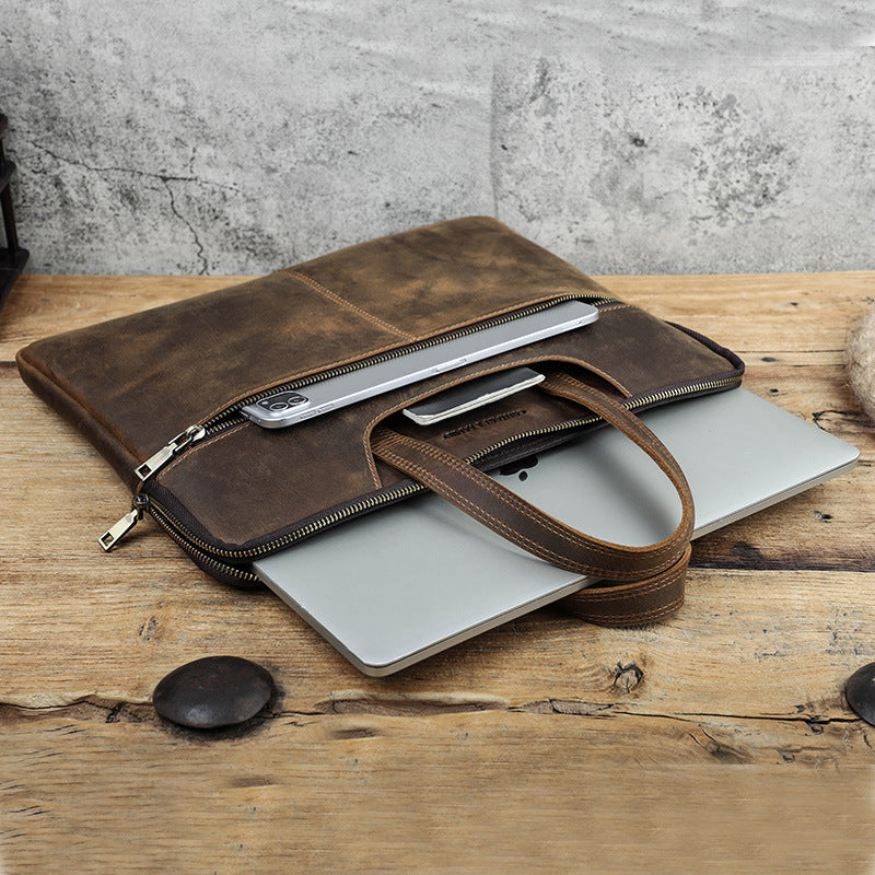 Retro Leather Laptop Bag