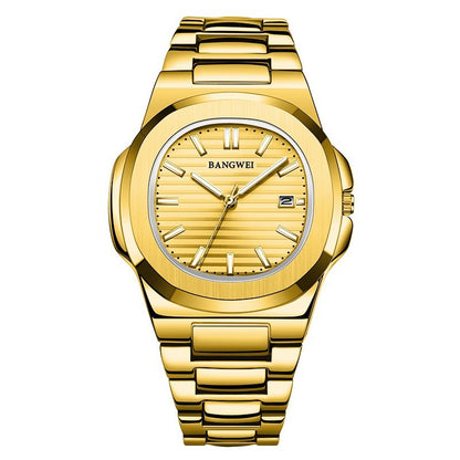 Stilvolle, leuchtende und wasserdichte Herrenuhr